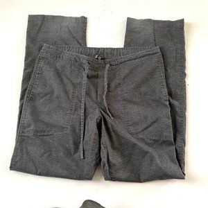 PrAna Sutra Drawstring Yoga Pants Hemp Black Gray